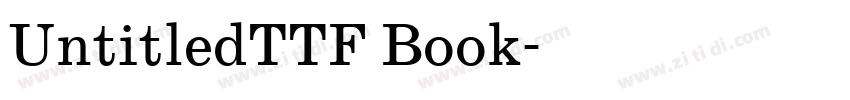 UntitledTTF Book字体转换 UntitledTTF Book字体转换